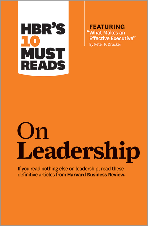 HBR On Leadership Cover
